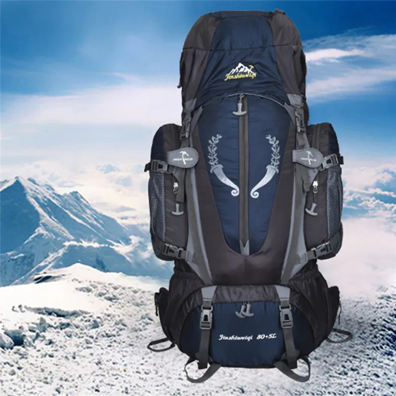 

Waterproof Travel Hiking Backpack 80L+5L Sports Bag For Women Men, Outdoor Camping Climbing Bag, Mountaineering Rucksack