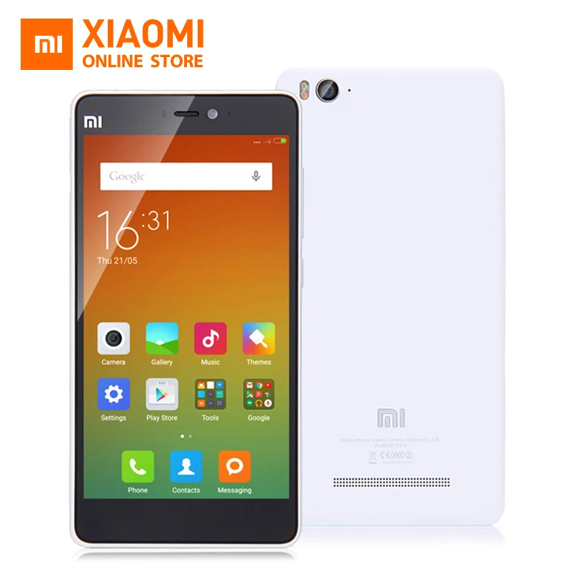 Original Xiaomi Mi4c Mobile Phone Snapdragon 808 Hexa Core 5.0 inch 1080p 2GB RAM 16GB ROM 13MP 3080mAh 4G LTE Type-c