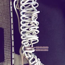 Пикантные Зеленые Черные сандалии с ремешками; сандалии-гладиаторы на высоком каблуке; женские сапоги до колена на шнуровке; женская обувь; модельные туфли