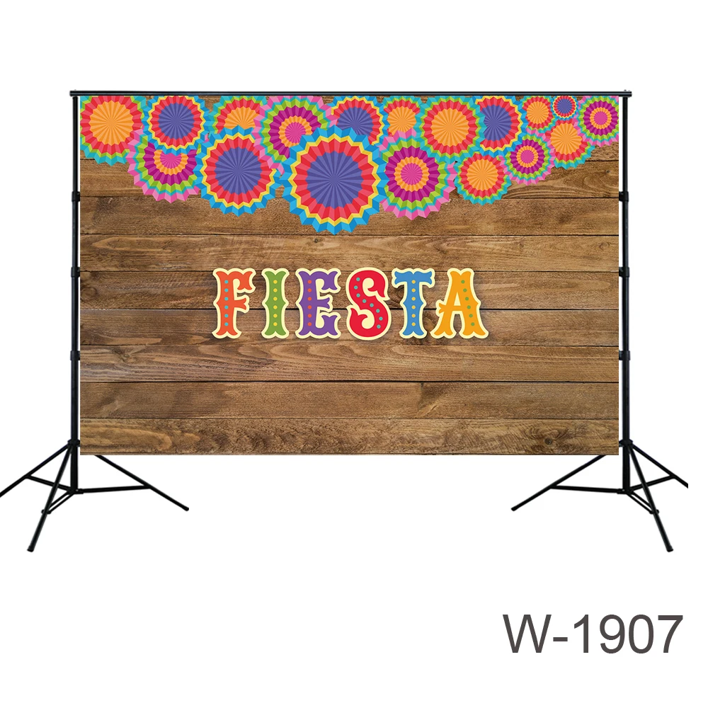 party fiesta backdrops Fiesta Music themed Festival backdrops ideas day of the dead wood background paper fan decors supplies