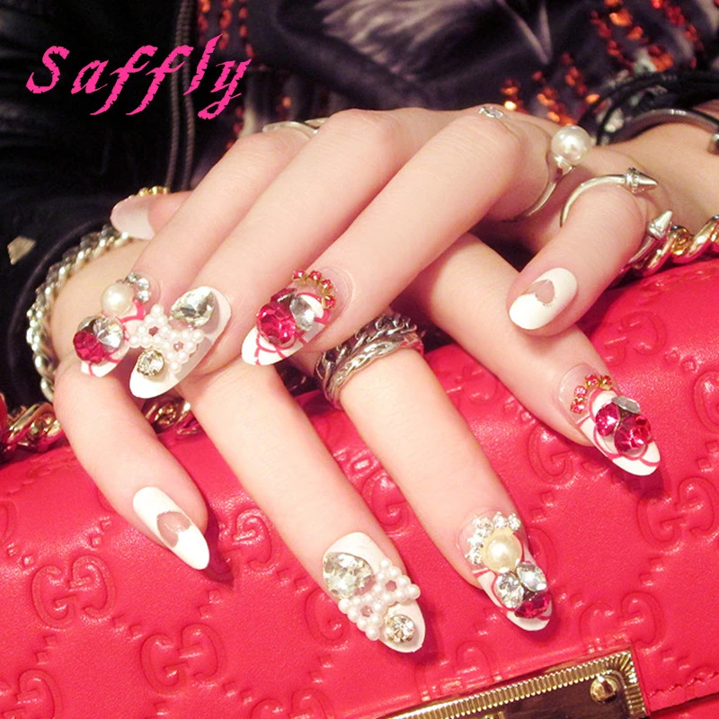 Safflyファッション大きなルビーネイルチップ美しい花嫁偽ネイル24ピーススクエアヘッド爪長いデザイン結婚式セクシーな付け爪用女性 Bride Fake Nails Fake Nailsfake Nails Design Aliexpress Safflyファッション大きなルビーネイルチップ美しい花嫁偽ネイル24ピーススクエアヘッド爪長いデザイン結婚式セクシーな付け爪用女性 Bride Fake Nails Fake Nailsfake Nails Design Aliexpress