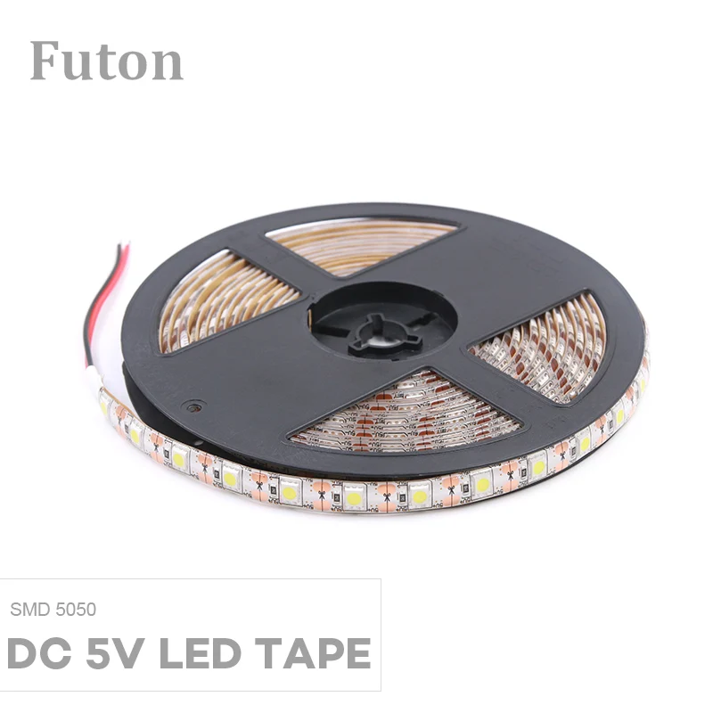 

DC5V LED Light Strip SMD5050 Waterproof Flexible LED Tape For TV Backlight,Under Cabinet/bed,Night Light And Atmosphere Lamp