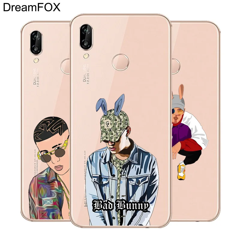 

DREAMFOX L504 Bad Bunny Soft TPU Silicone Case Cover For Huawei Honor 6A 6C 7X 9 10 P20 Lite Pro P Smart