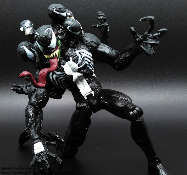 Marvel Spiderman SELECT Venom Villain Comic Action Figure PVC Doll Toys 20 cm