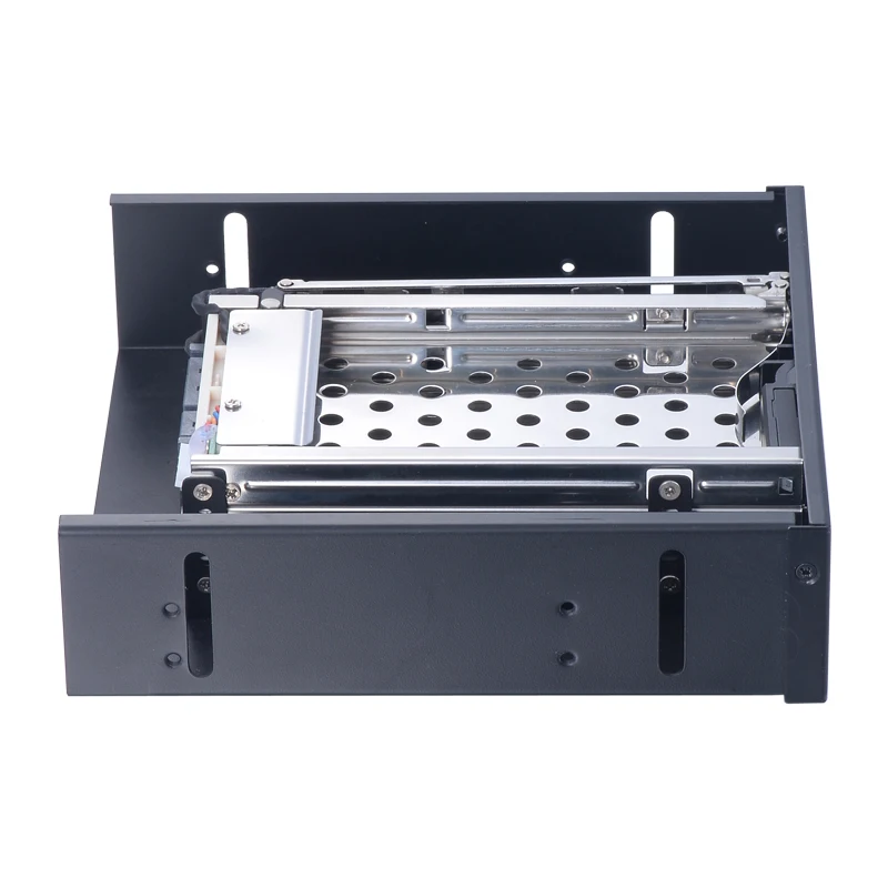  Aluminum 3-Bay 2.5in Tray-less SATA ROM-Space hard case rack to 5.25 backplane Internal hdd mobile 