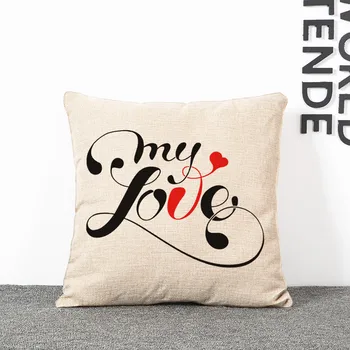 

Office Cushion Decorative Sofa Chair Throw Pillows word art Decorate Pillow Cushions Cojines 45*45cm