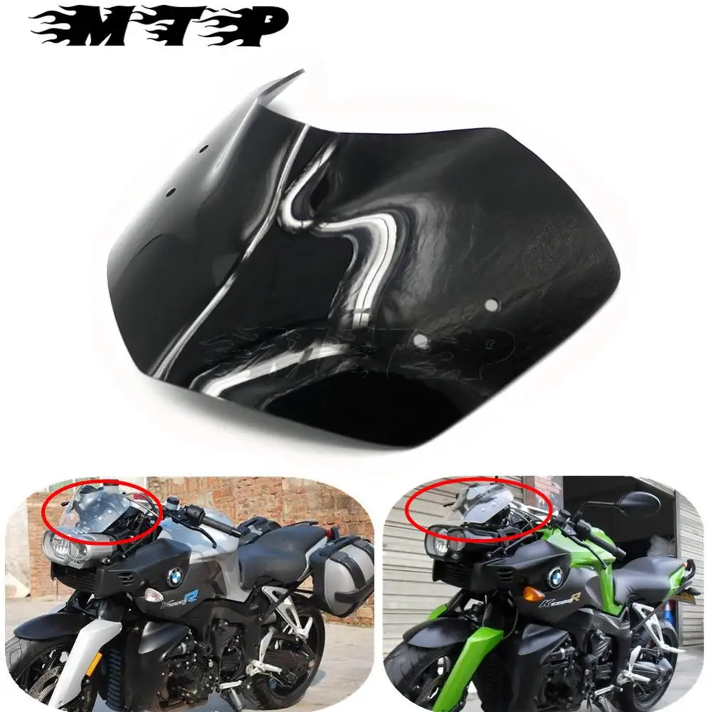 

Motorcycle Windshield WindScreen Wind Protection Screen For BMW K1200R 05-08 BMW K1300R 09-15 Windproof Front Glass Guard