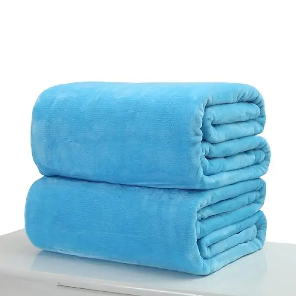 Adeeing 70*100 см Мягкое микро плюшевое Флисовое одеяло диван пледы ковер путешествия теплое одеяло s - Цвет: Sky blue