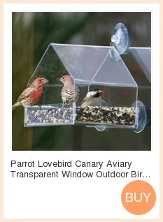 Попугай Lovebird Канарские вольеры прозрачное окно открытый кормушка для птиц для кормления птиц контейнер для пищевых голубей домашних животных