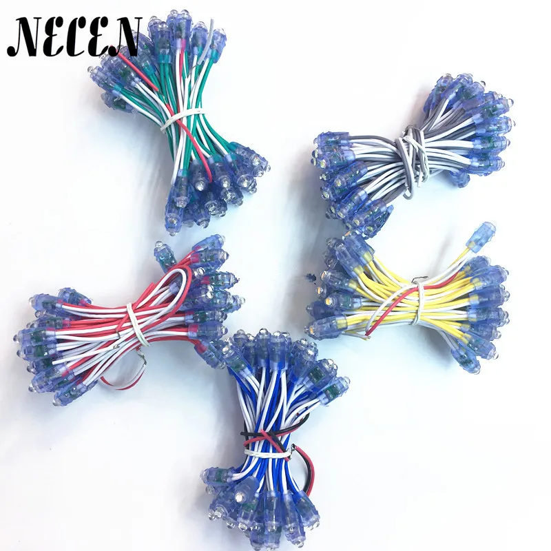 

Necen 50pcs/Lot 9mm LED Pixel Module string Light DC12 V Full Color Pixel Module IP65 Waterproof Point Lights For Advertisement