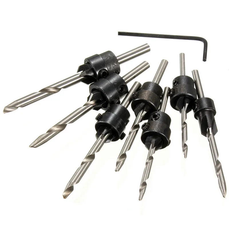7pcs Drill Bits power tools Woodworking Tools Carpentry Tapered