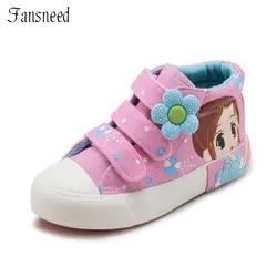 Детская обувь для девочек 2019 Весна Новая принцесса детская парусиновая обувь волшебная палочка детская обувь