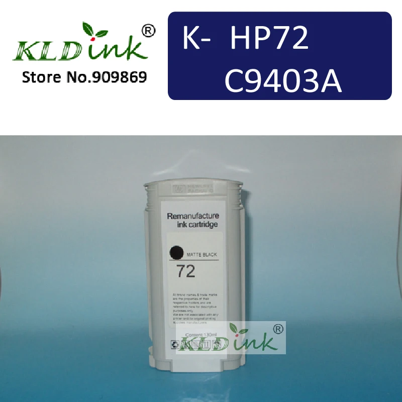Hp72 C9403A Matte Black Cartuccia Di Inchiostro Di Ricambio Per Designjet T610, T620, T770, T790, T795 Stampante