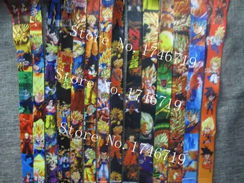 

New 500 pcs cartoon Japanese anime Dragon Ball Z Key Chains Neck Strap Keys Camera ID Card Lanyard DH-8