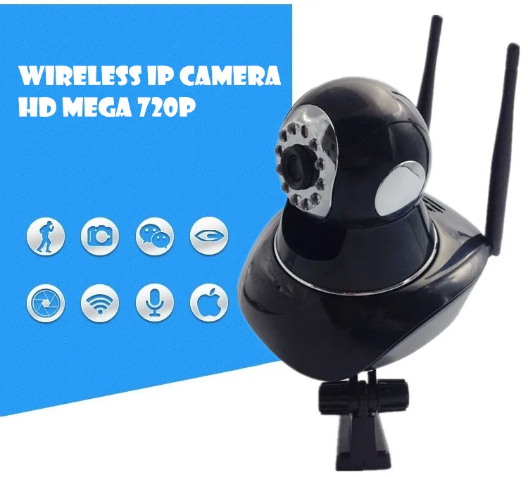  wireless ip camera 720P Security Network CCTV WIFI pt Megapixel HD support onvif nvr Digital Security IR Infrared Night Vision 