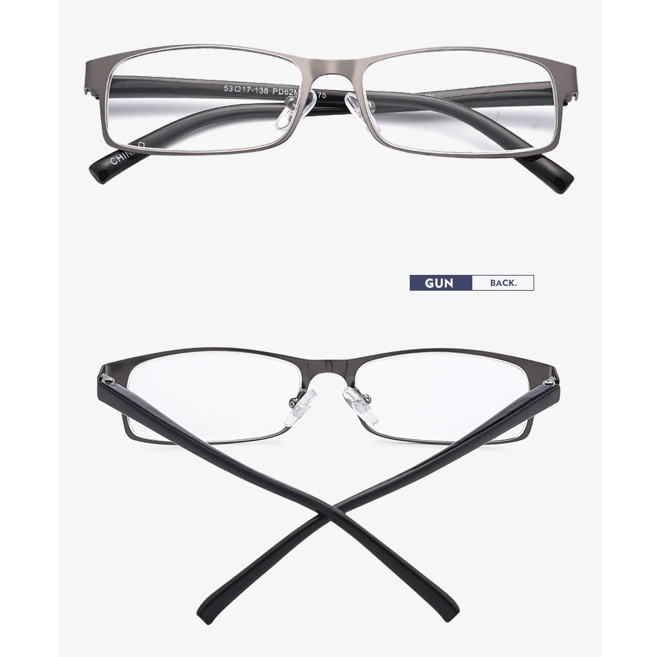 Wholesale Brand High End Business Reading Glasses Men Stainless Steel