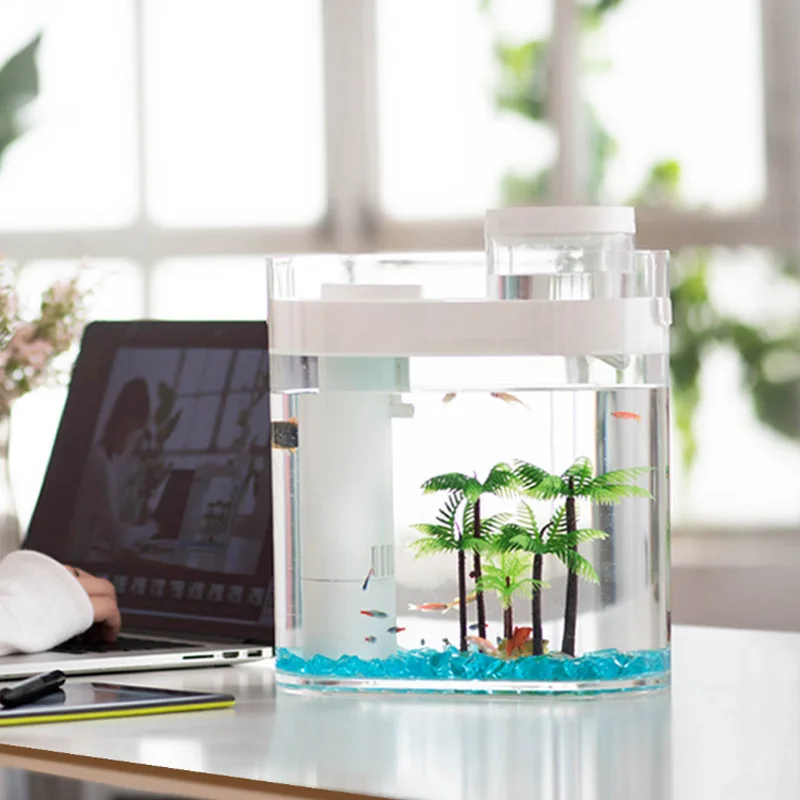 Xiaomi Mijia HFJH геометрический аквариум Aquaponics экосистема специальный USB Настольный увлажнитель для дома и офиса