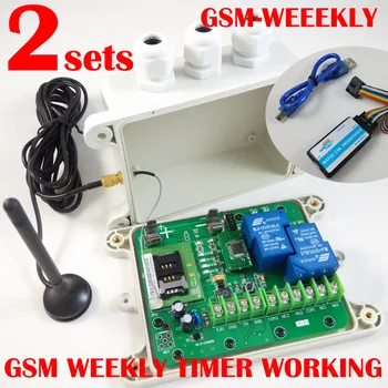Best GSM Remote Control Box ( Model: GSM-WEEKLY ) (WEEKY Timer Function ) Alarm Input Battery Onboard