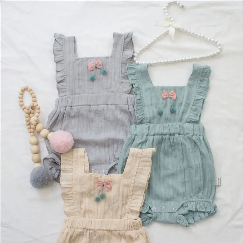 EnkeliBB качество; Одежда для новорожденных девочек; комбинезон для маленьких девочек на лето; красивый комбинезон для малышей; детские комбинезоны с оборками в рубчик