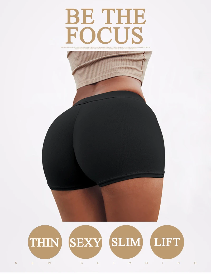 Loverbeauty Tummy Control Seamless High Waist Boyshort Panty Girdle