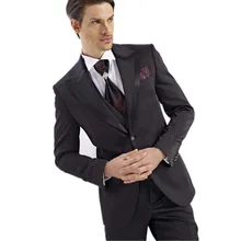 New Arrival men suits new design custom formal men suits lapel single breasted groomsmen groom suits tuxedos(jacket+vest+pants)