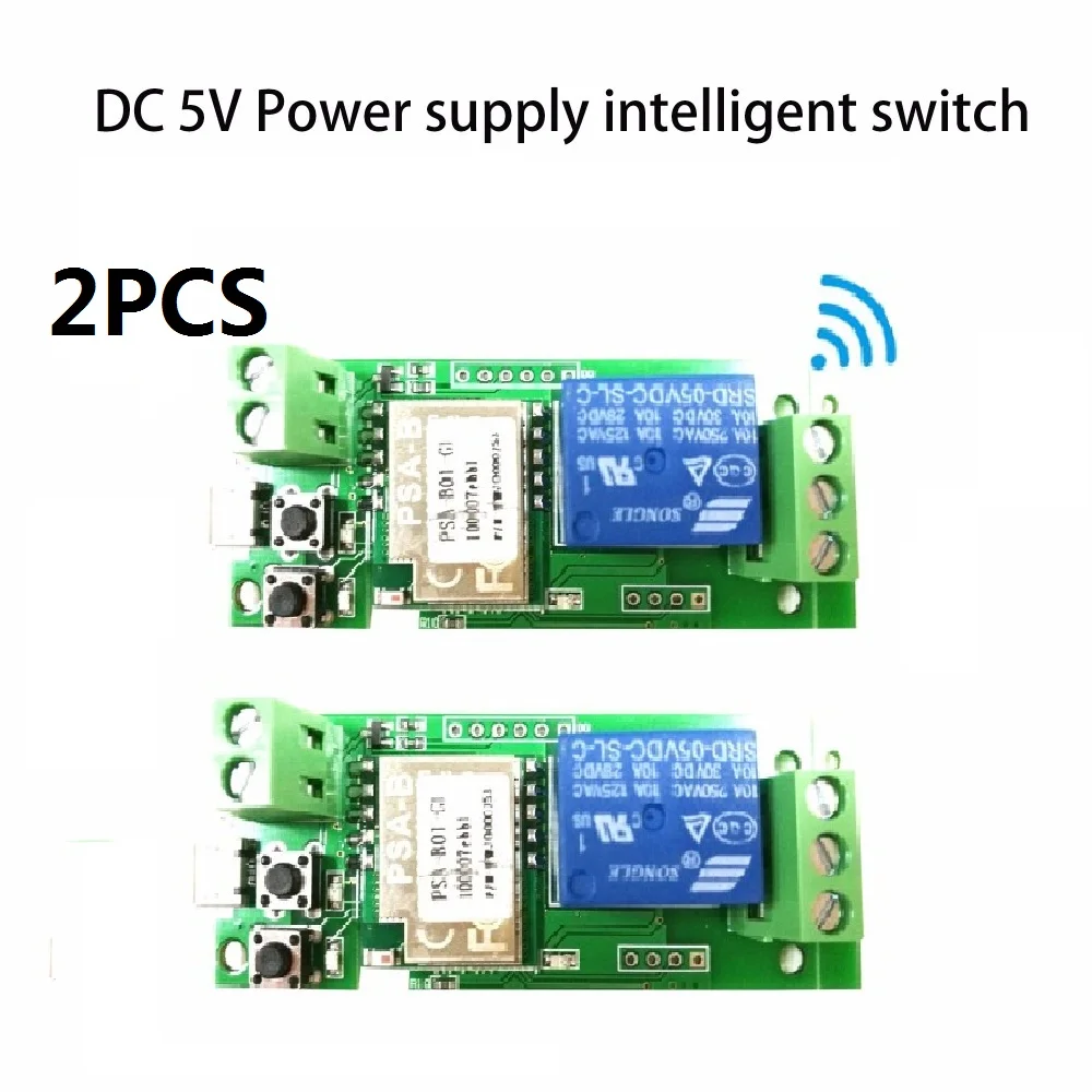2PCS dc 5V sonoff wifi switch module dc 5V Inching Self Locking wireless Relay Switch Smart home Automation for Computer access 2PCS dc 5V sonoff wifi switch module dc 5V Inching Self Locking wireless Relay Switch Smart home Automation for Computer access