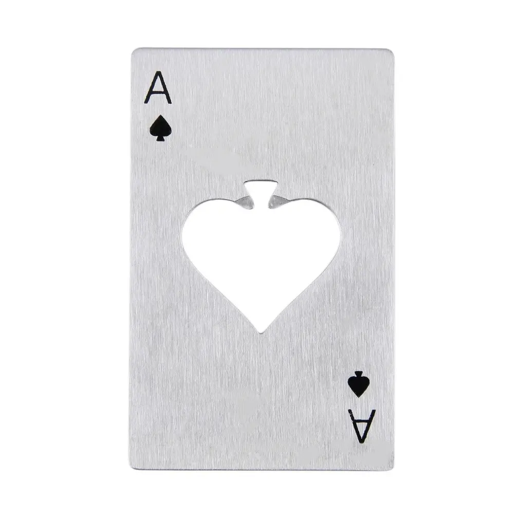 Игральная карта Ace Of Spades Покер Бар Инструмент бутылка Сода открывалка для пива