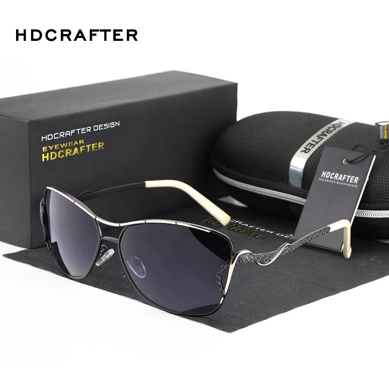 

HDCRAFTER Polarized Sunglasses Women Brand Designer Sun Glasses for Women Summer Shade UV400 Driving oculos de sol feminino