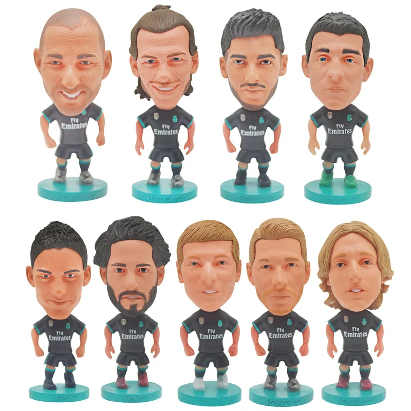 Европейская футбольная лига М. С. Ф. звезды C. Ronaldo Benzema Modric Zidane Ramos Bale Мини фигурки
