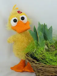 Амигуруми crochetducklas и Дорис утки погремушка игрушки и куклы