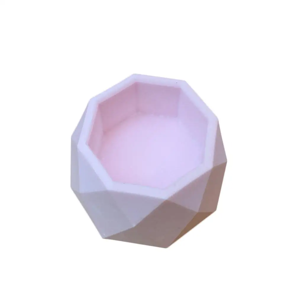 Силиконовые формы, креативные геометрические полигональные бетонные цветочные горшки, ваза, форма для украшения офиса, сделай сам, глина, цементика, силиконовая форма