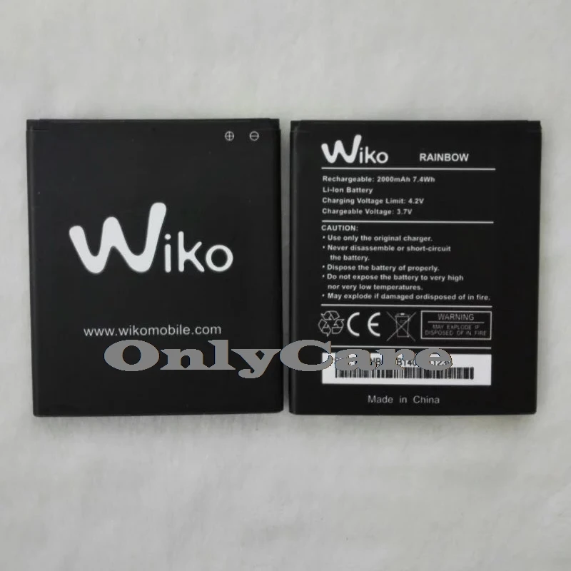 100% первоначально для Wiko Радуга Батарея 2000 мАч высокое качество Batterie Замена литий