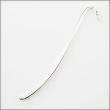 Новые 3 шт тибетские серебряные гладкие закладки с замкнутый контур 13x87 мм ремесло DIY