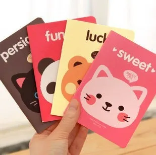 

A6 Cute Colorful Animal Cover Mini Paper Exercise Book Note Book Notepad Diary Book Gift Stationery