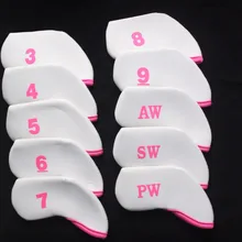 Высокое качество 10 шт./компл. Гольф неопреновые железные головки крышки для гольфа железные наборы Клин крышка универсальный чехол