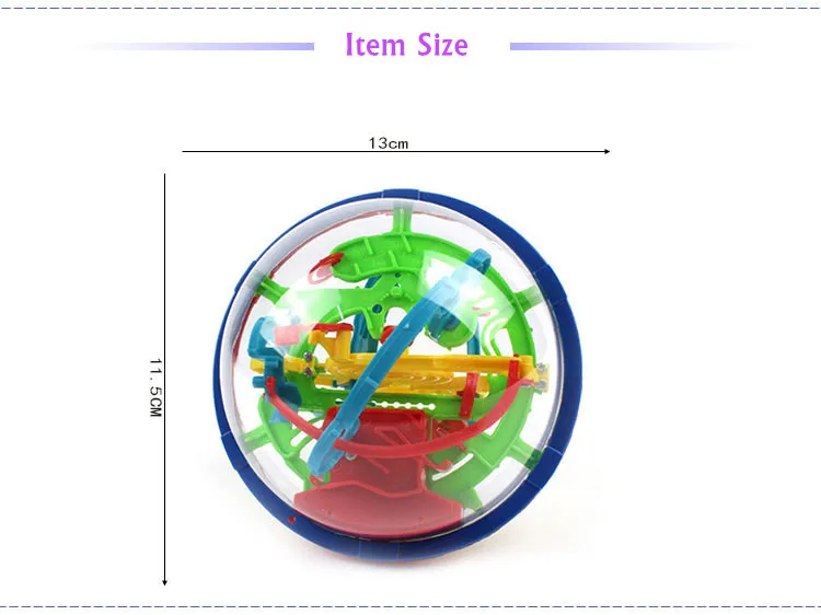 3D магический шар-лабиринт, волшебный Интеллектуальный шар, развивающие игрушки, Мраморная игра-головоломка, IQ игрушки с балансом для детей, 4 стиля в коробке