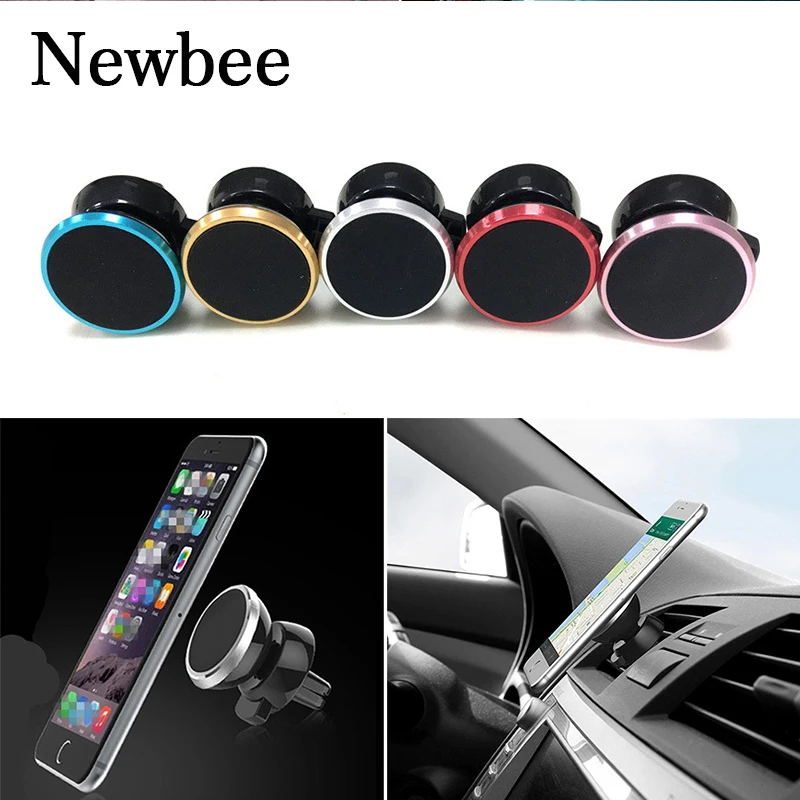 

Newbee For BMW Toyota Honda Audi Ford Kia VW Magnetic Mobile Phone Holder GPS Stand Outlet Air Vent Clip Mount Anti Slip Mat