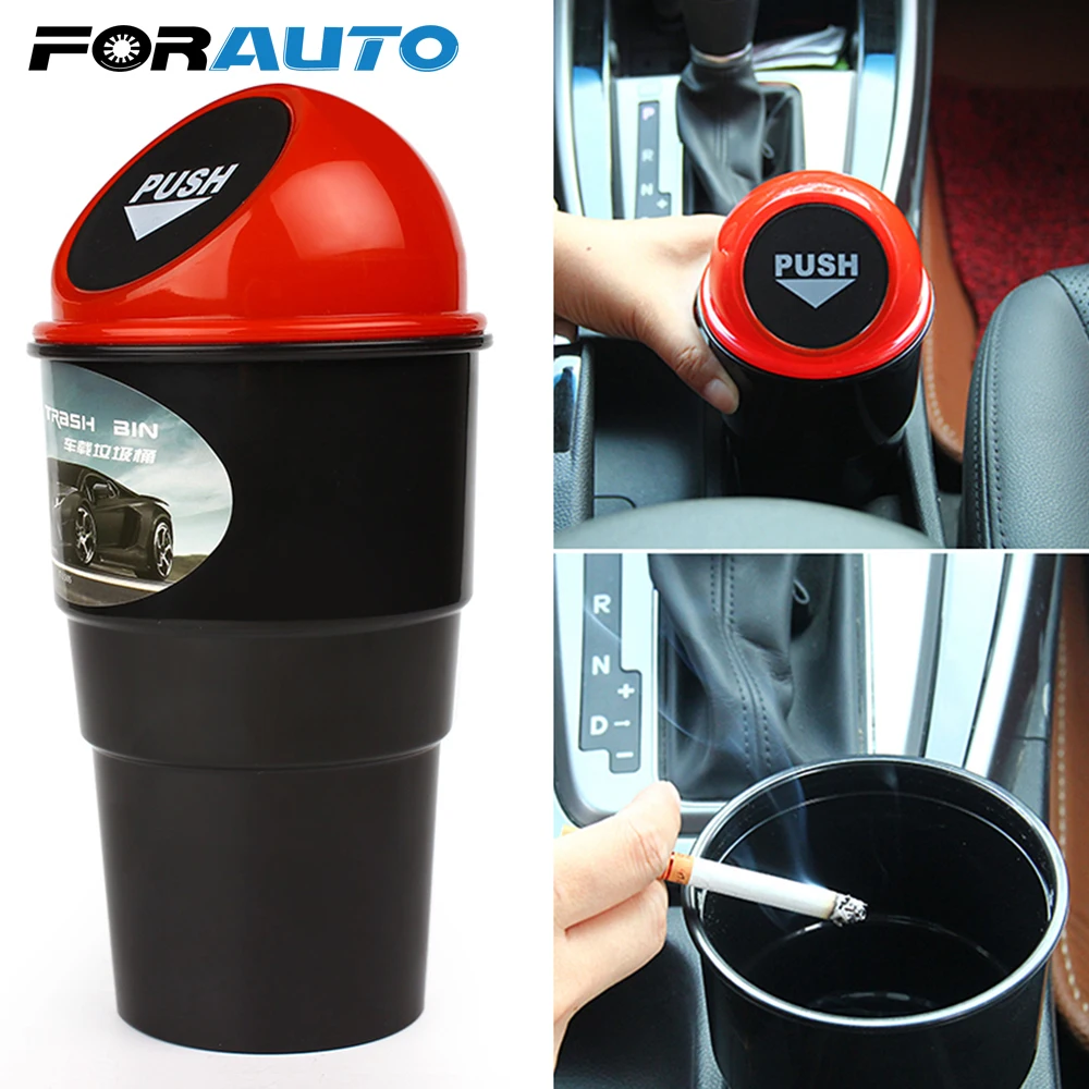

Car Cup Holder Bin Car garbage Can Rubbish Collector Trash Rubbish Bin Car-Styling Auto Trash Bin Portable Dust Storage Box