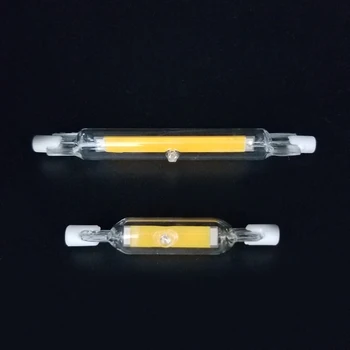 

LED R7S Glass Tube 118mm 78mm dimmable Instead of halogen lamp cob 220V 230v Energy saving powerful R7S led bulb 20W 40W