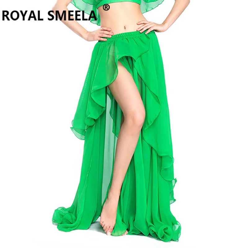 Sexy belly dancing skirt split big swing dance for women costume class training dress practice clothes 6802 | Тематическая одежда