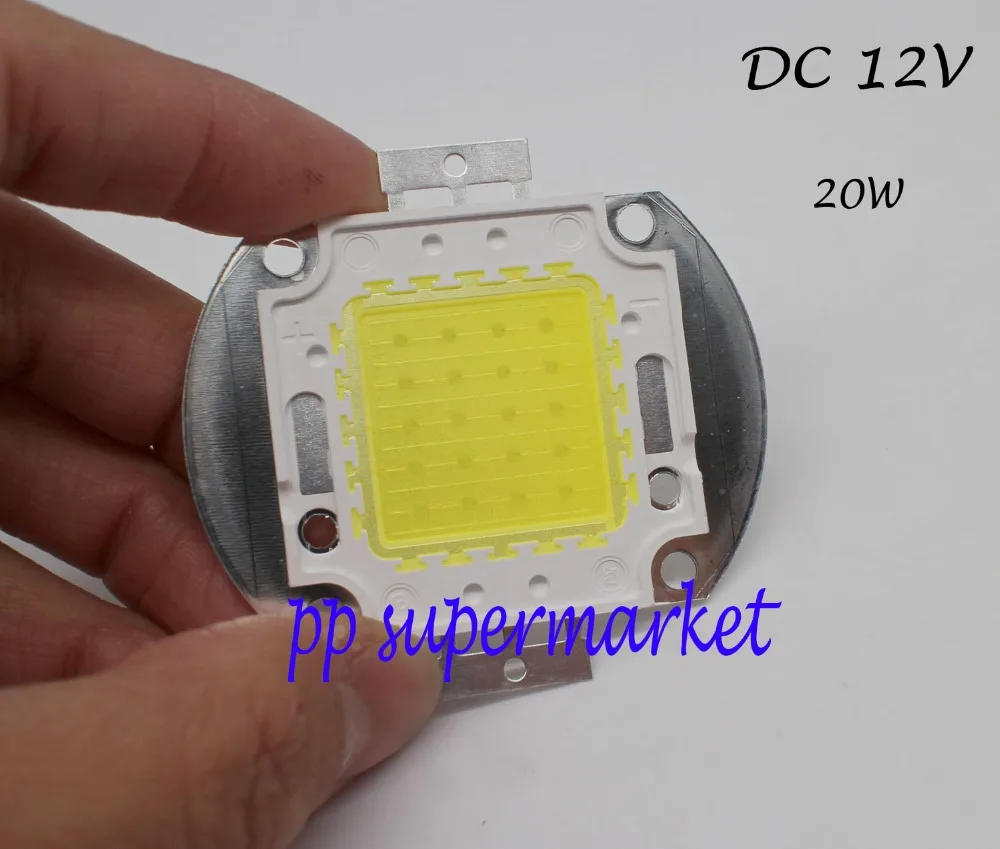 12 В 12 в 10 Вт 20 Вт 30 Вт 50 Вт белый/теплый белый светодиодный чип высокой мощности, может быть DIY огни, настольные лампы, рабочие огни, или солнечные лампы