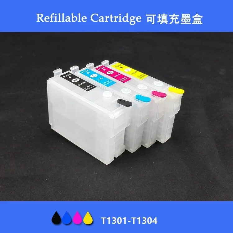 

INK WAY T1301-T1304 Refillable cartridge with ARC for WF-7015 WF-7515 WF-7525 BX525WD BX625FWD SX525WD SX620FW SX525WD SX620FW