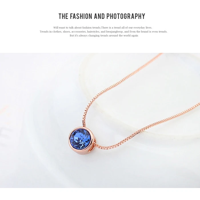 Malanda модный бренд круговой кулон круглый кристалл от Swarovski заявление Ожерелья для