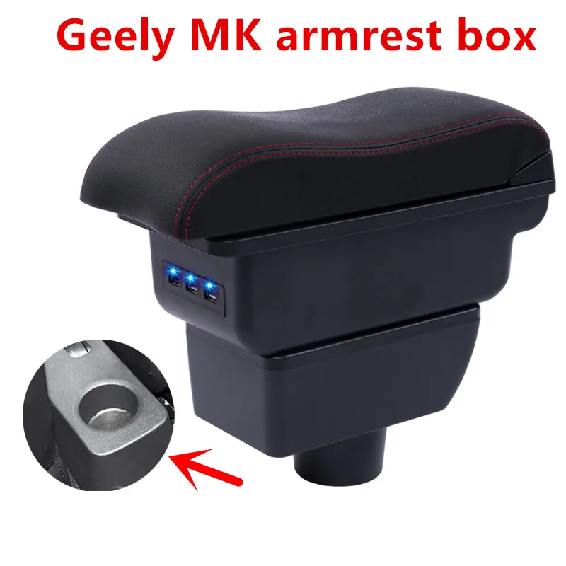 

For Geely MK armrest box central Store content box cup holder ashtray car-styling products interior accessory part