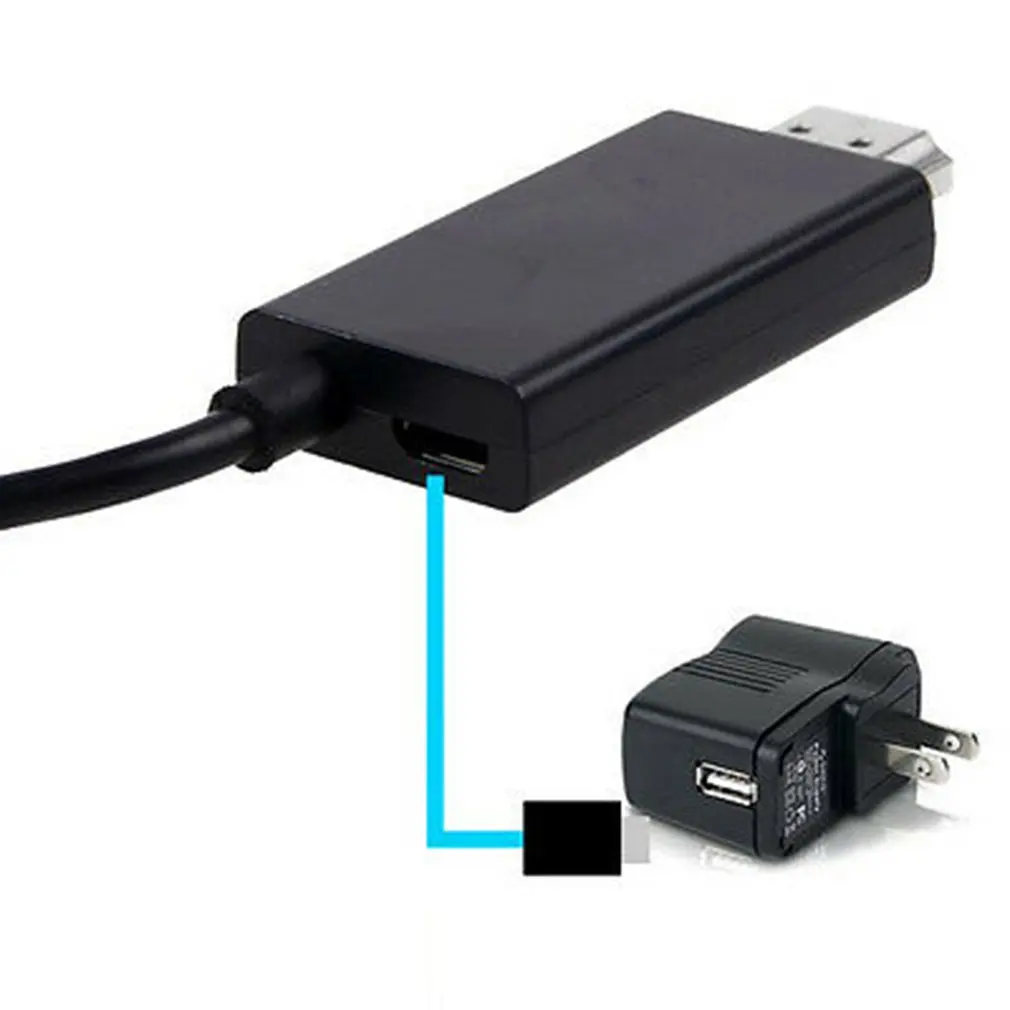 3 м/10FT Micro-USB MHL к HDMI HDTV кабель адаптер для Android смартфон 5/11Pin черный