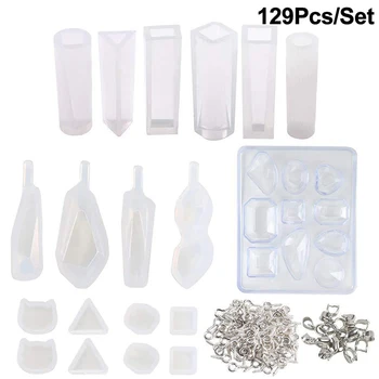 

129 Pcs/Set DIY Rectangle DIY Bookmark Mould Silicone Bookmark Mold Making Epoxy Resin Jewelry Craft Silicone Transparent Mold