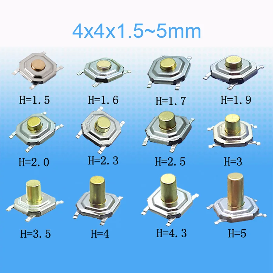 12valuesx10pcs-120pcs-Tact-Switch-Kit-4-4-1-5-5mm-SMD-Waterproof-Tactile-Push-Button-Switches