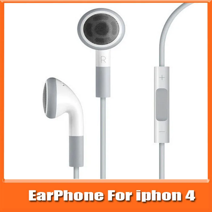 High Quality 3.5mm in-ear headphones headsets earphones for IPHONE 3 4 4s 5 5s with Mic ipad 2 mini mp3 mp4 Free ship |