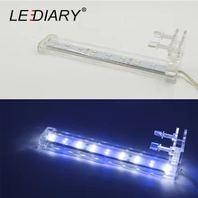 ZMISHIBO, водонепроницаемый светильник для аквариума IP67 с зажимом, 220 В, пластик, 20 см, 30 см, 40 см, белый, синий, энергосберегающая лампа для аквариума