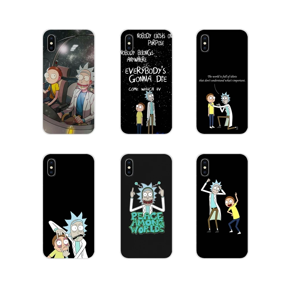 

For Samsung A10 A30 A40 A50 A60 A70 Galaxy S2 Note 2 3 Grand Core Prime Accessories Phone Shell Covers rick and morty